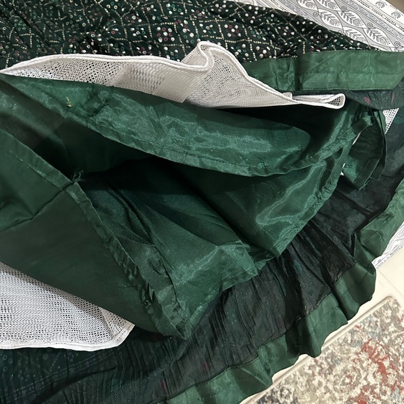 Trending heavily embroidered peplum top n skirt/lehenga with can can - Picture 10 of 13